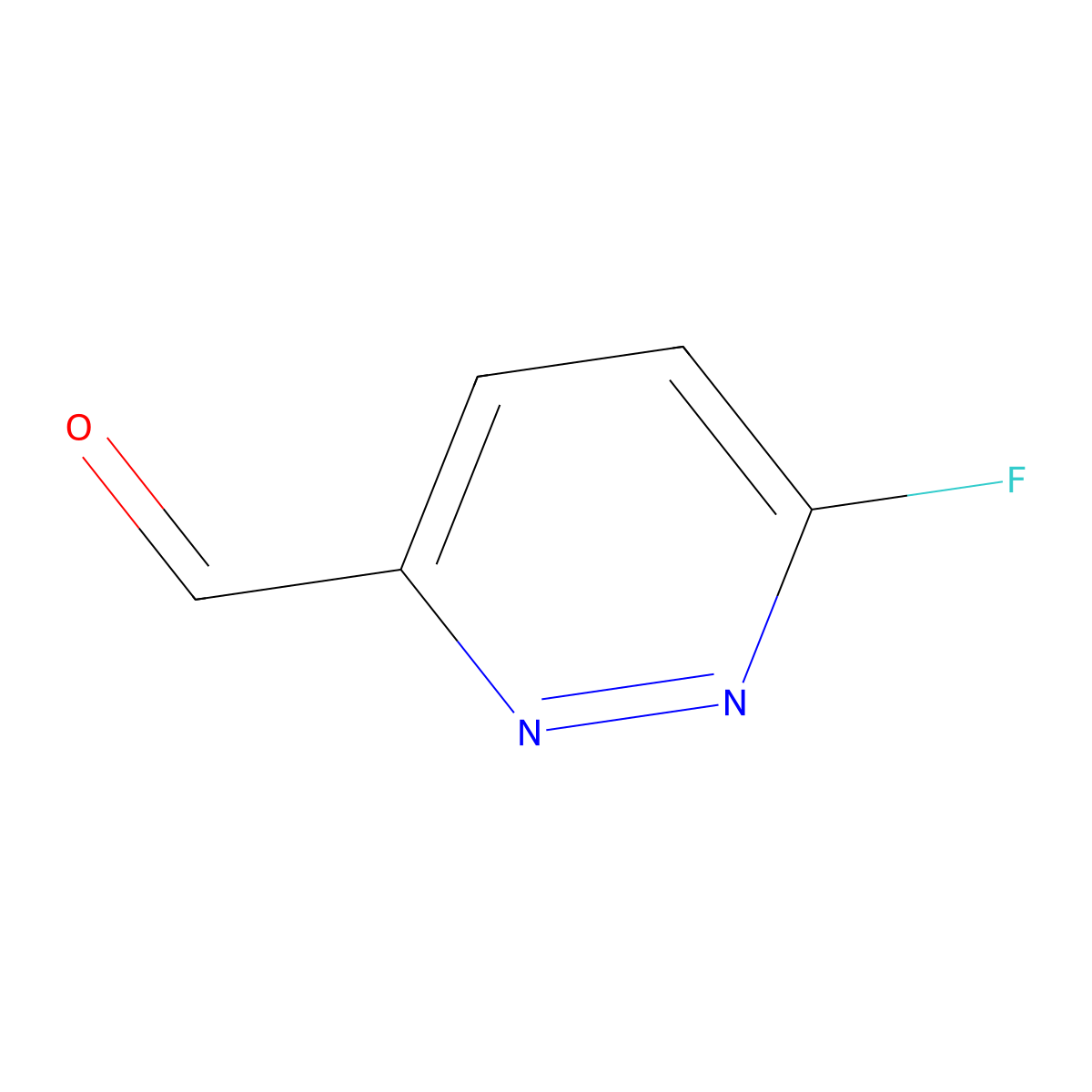 6-Fluoropyridazine-3-carbaldehyde molecular structure, CAS 2383878-96-2