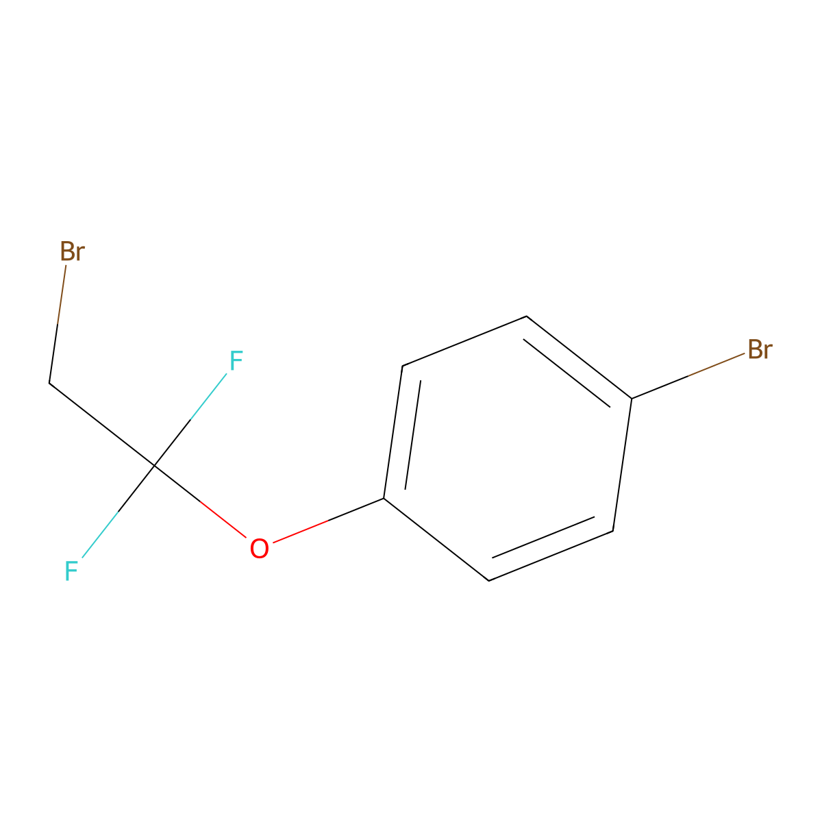 1-Bromo-4-(2-bromo-1,1-difluoroethoxy)benzene molecular structure, CAS 2383918-79-2