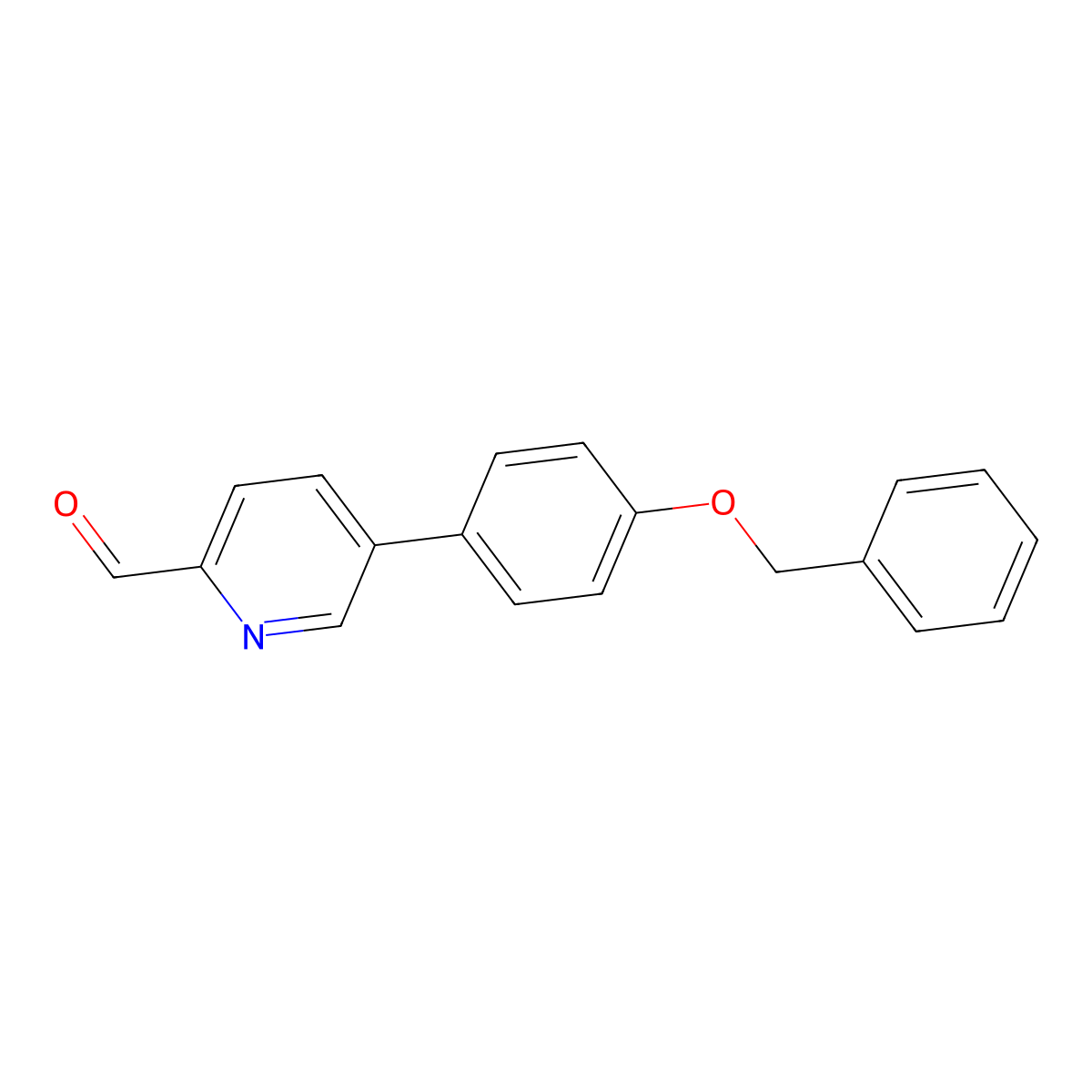 5-(4-(Benzyloxy)phenyl)picolinaldehyde molecular structure, CAS 2383919-89-7