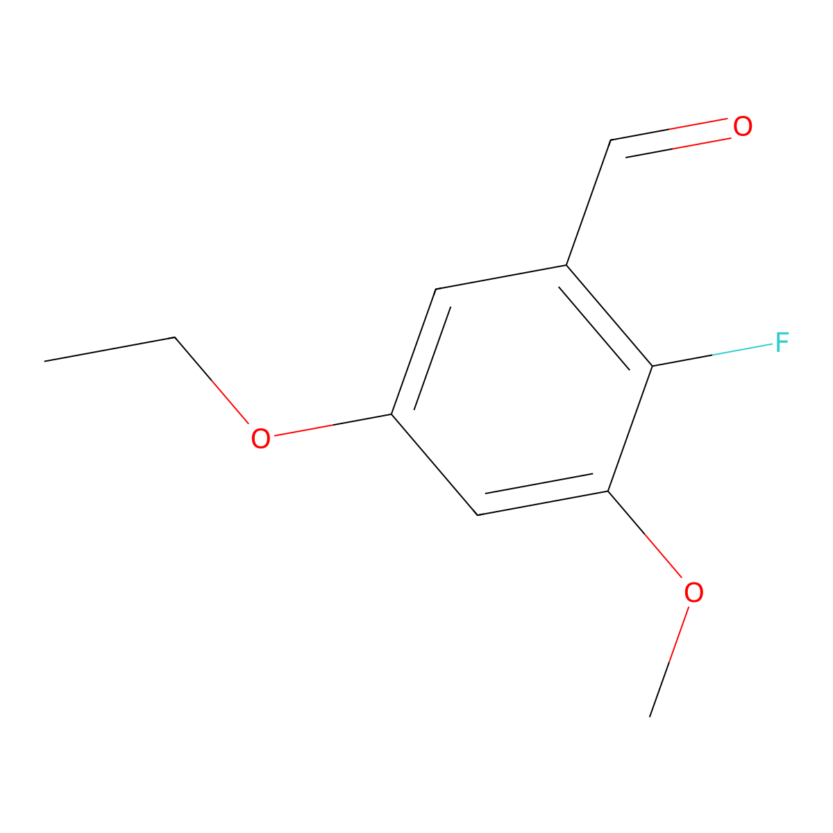 5-Ethoxy-2-fluoro-3-methoxybenzaldehyde molecular structure, CAS 2383921-35-3