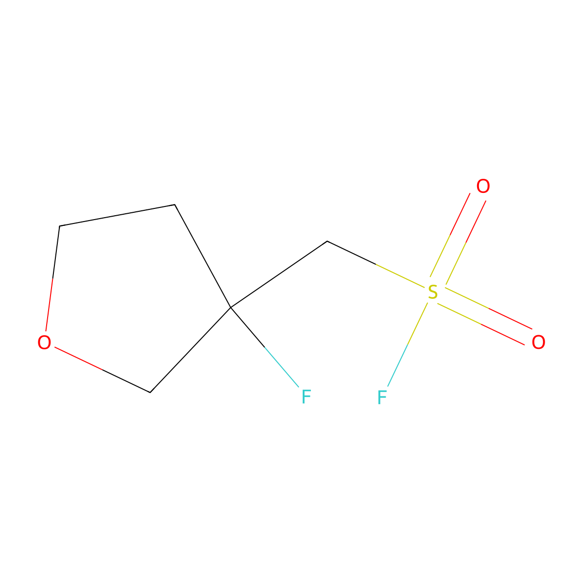 (3-Fluorooxolan-3-yl)methanesulfonyl fluoride molecular structure, CAS 2383924-26-1