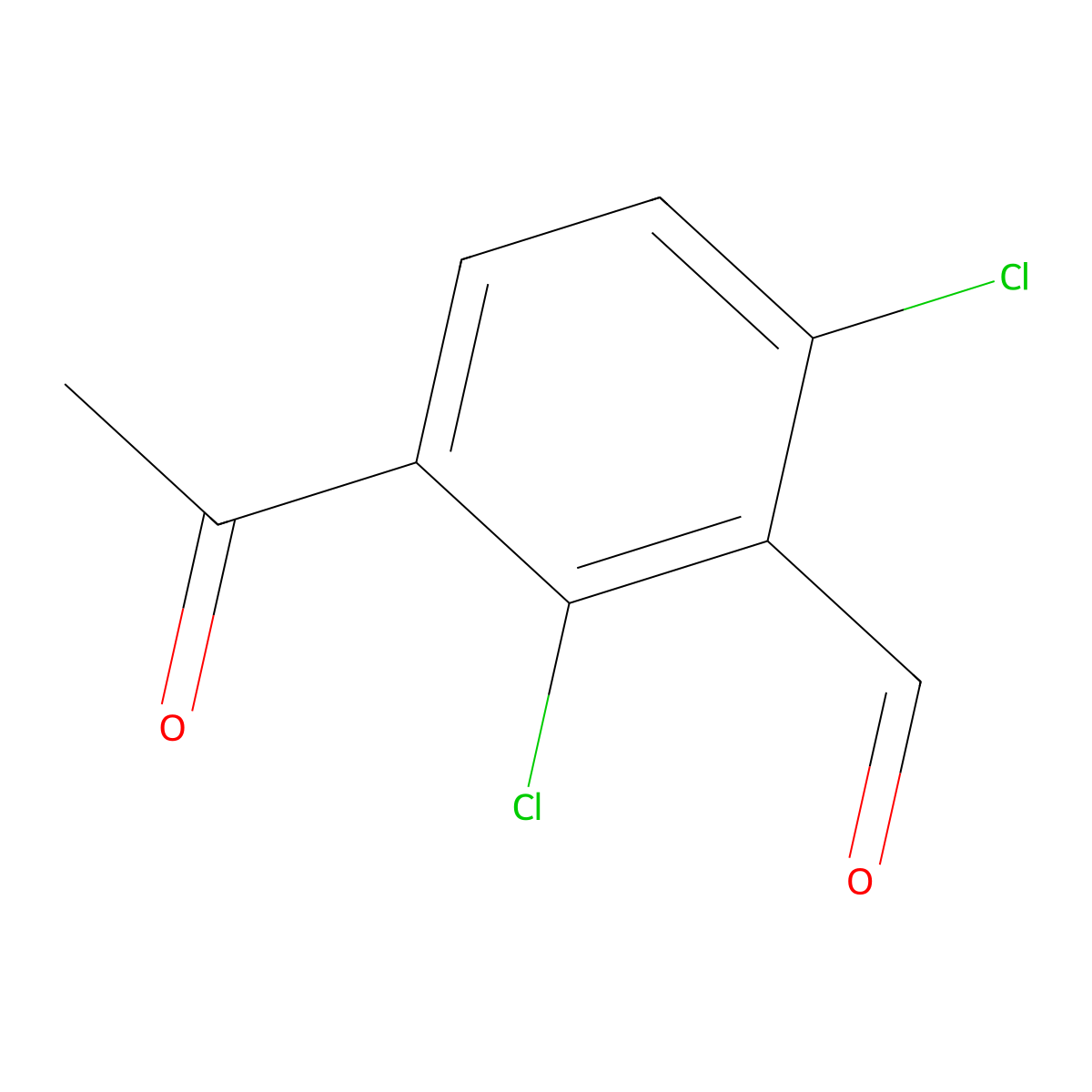 3-Acetyl-2,6-dichlorobenZaldehyde molecular structure, CAS 2383945-27-3