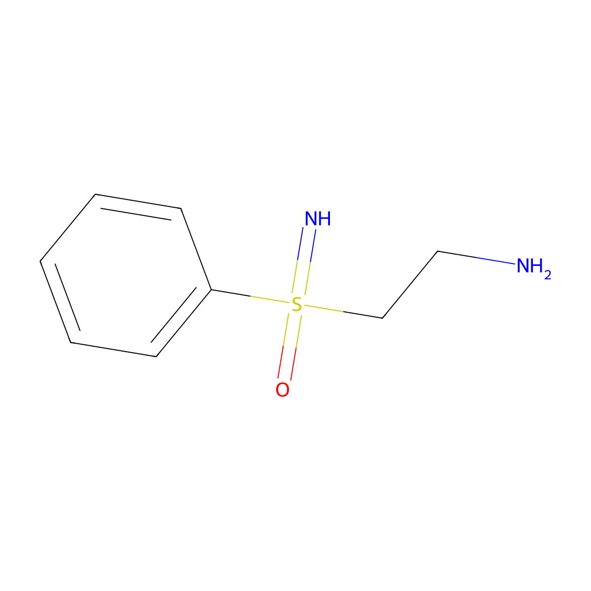 (2-Aminoethyl)(imino)phenyl-lambda6-sulfanone molecular structure, CAS 2383950-96-5