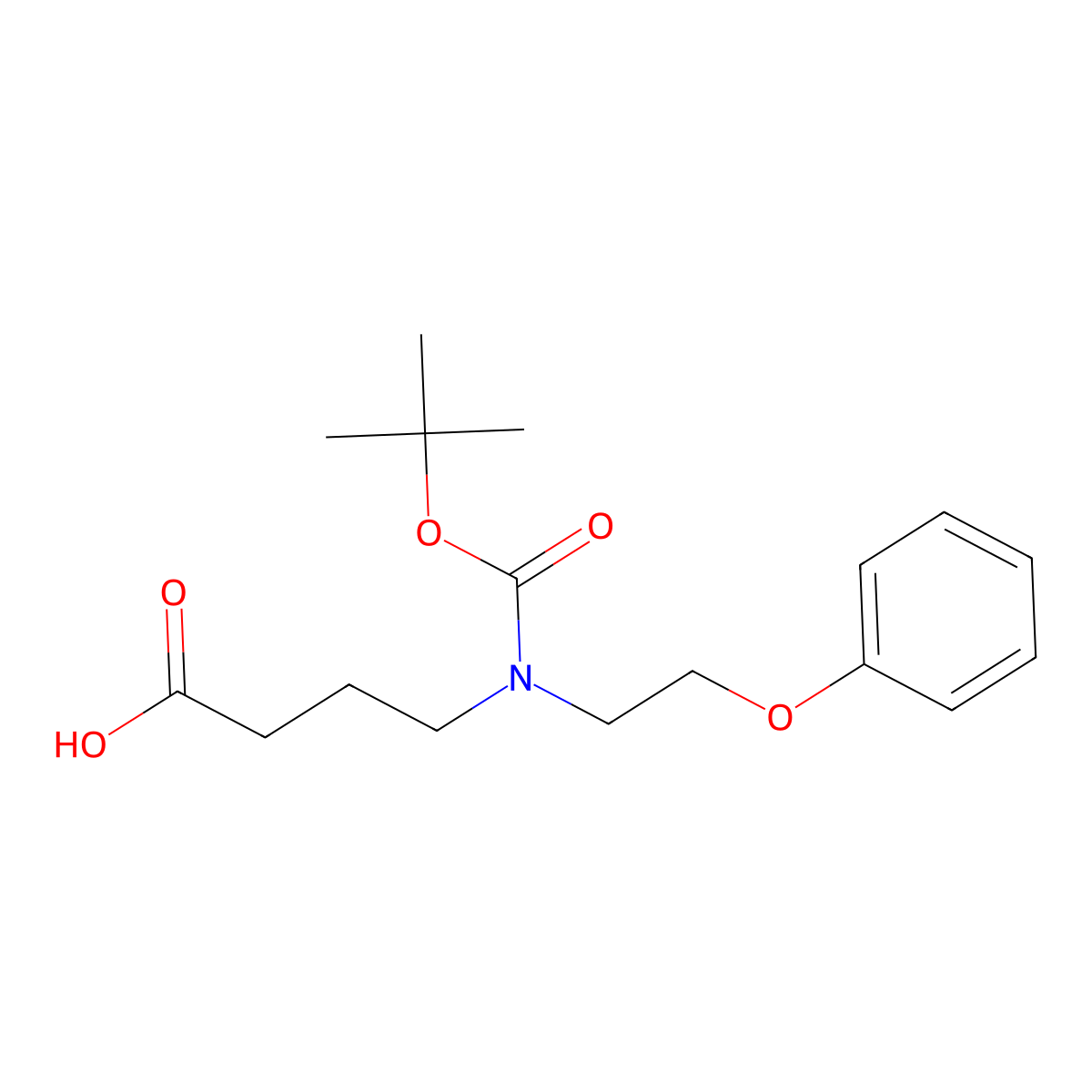 4-{[(Tert-butoxy)carbonyl](2-phenoxyethyl)amino}butanoic acid molecular structure, CAS 2383955-63-1