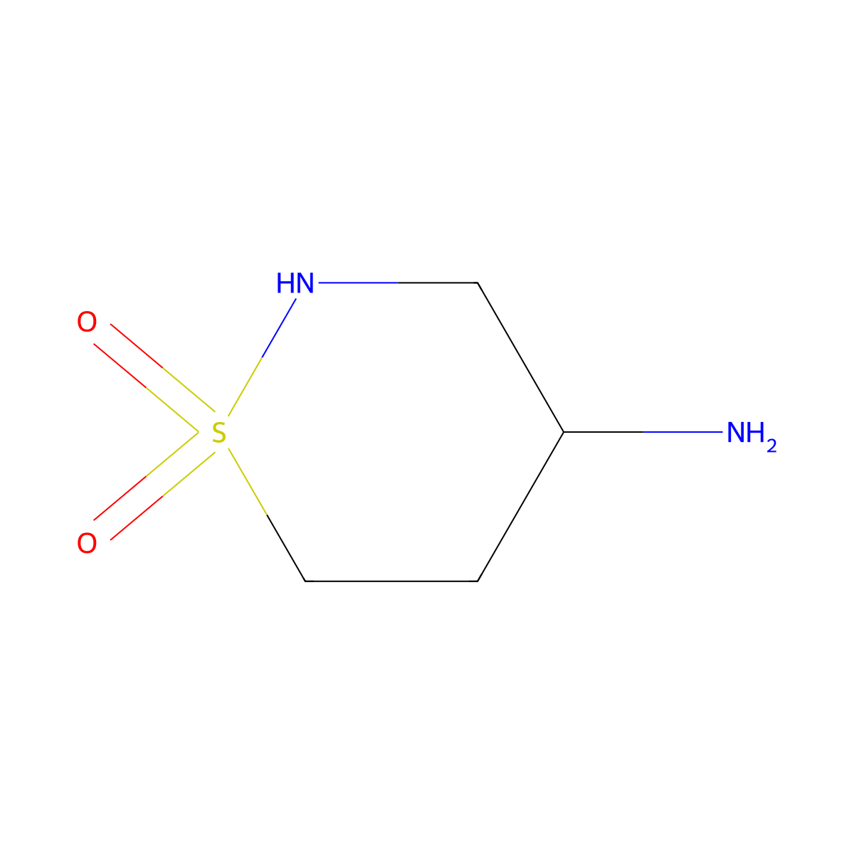 4-Amino-1lambda6,2-thiazinane-1,1-dione molecular structure, CAS 2383958-77-6