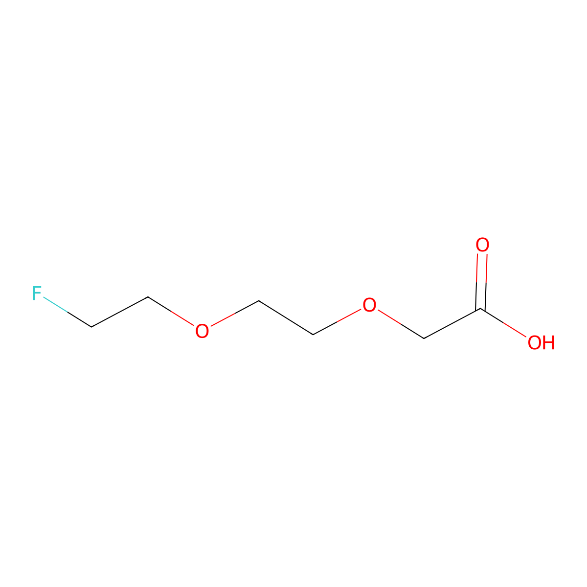 F-Peg2-cooh molecular structure, CAS 2383964-72-3