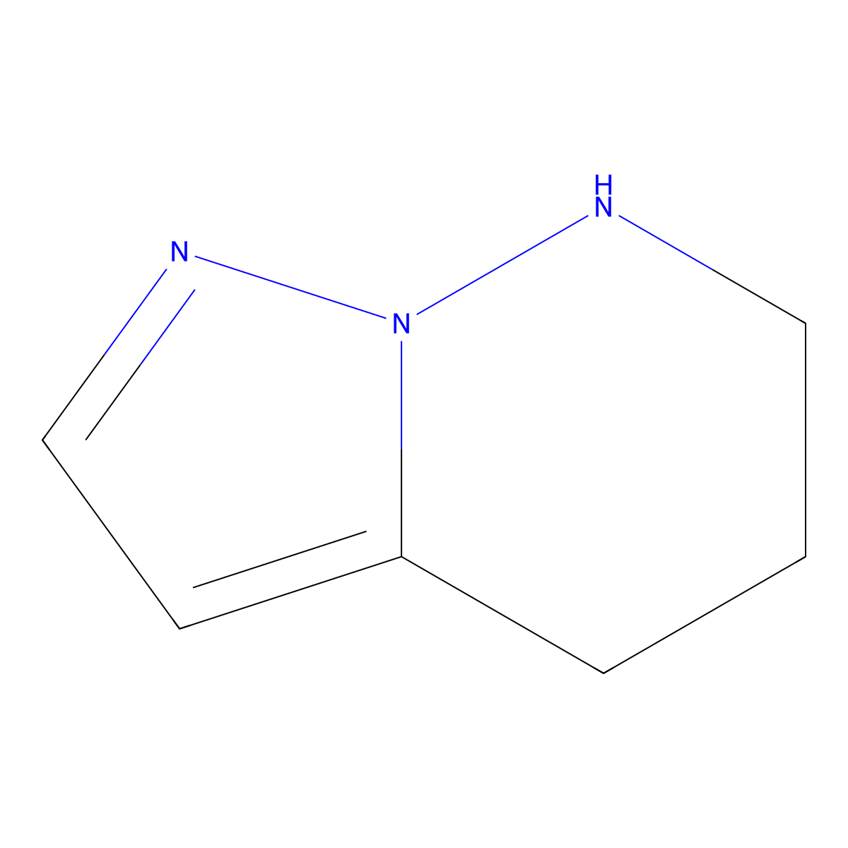 4H,5H,6H,7H-pyrazolo[1,5-b]pyridazine molecular structure, CAS 2383967-91-5