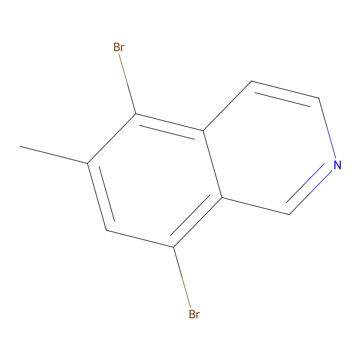 5,8-Dibromo-6-methylisoquinoline molecular structure, CAS 2383980-14-9