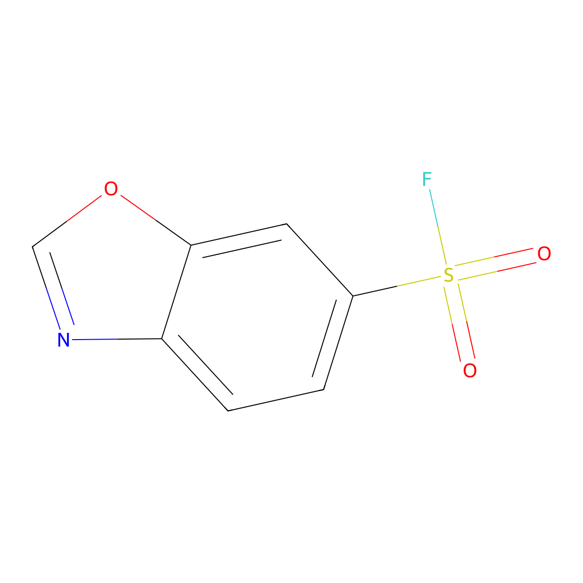 1,3-Benzoxazole-6-sulfonyl fluoride molecular structure, CAS 2383984-06-1