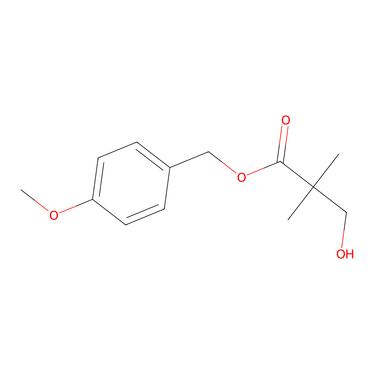 (4-Methoxyphenyl)methyl 3-hydroxy-2,2-dimethylpropanoate molecular structure, CAS 238399-73-0