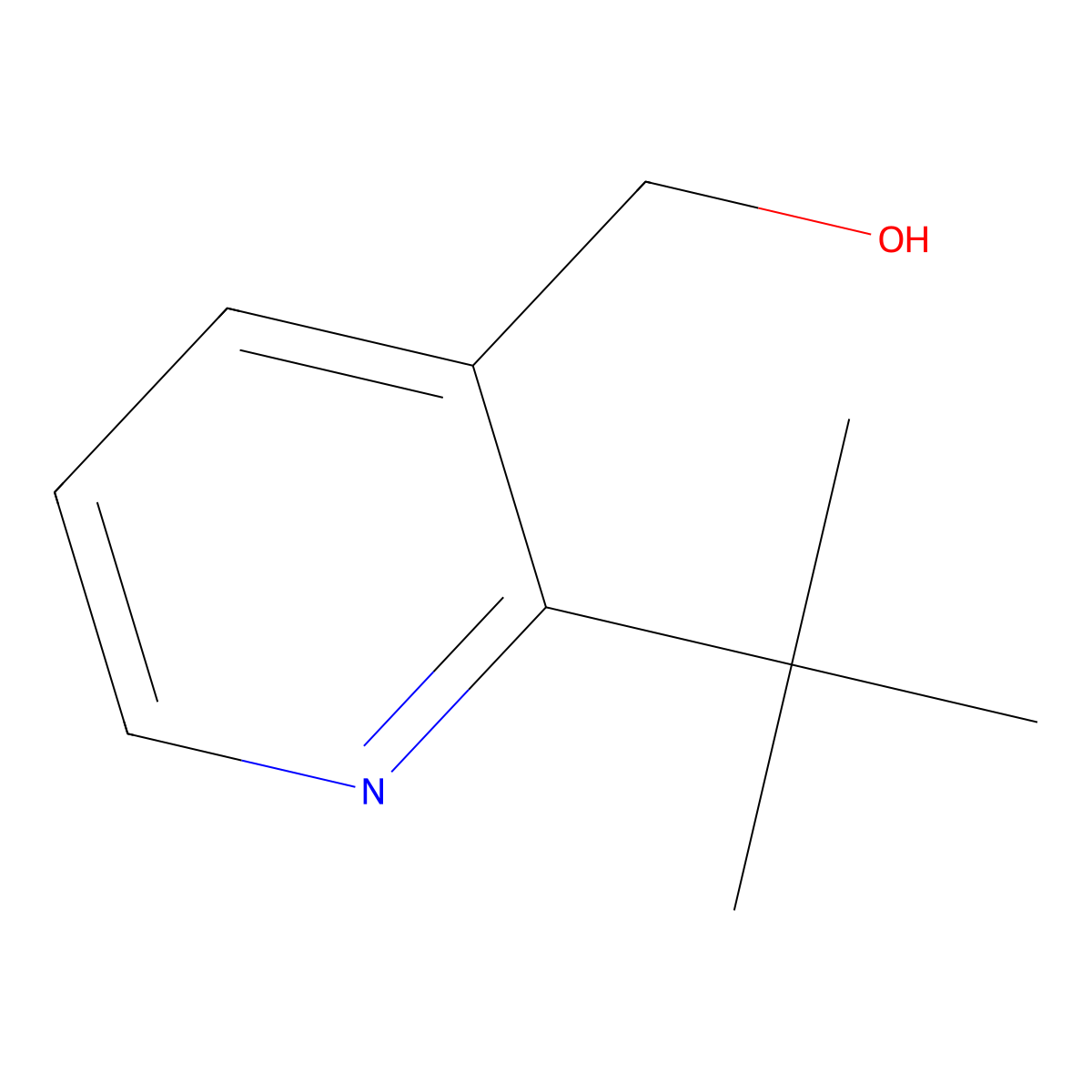 (2-Tert-butyl-3-pyridyl)methanol molecular structure, CAS 2383997-68-8