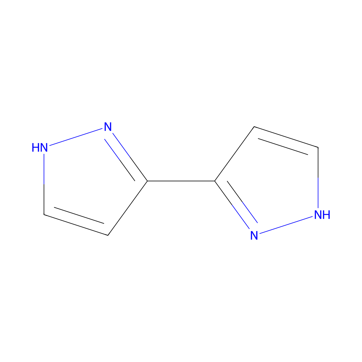 3,3'-Bi-1H-pyrazole molecular structure, CAS 2384-02-3