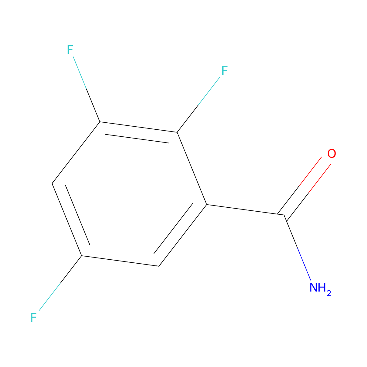 2,3,5-Trifluorobenzamide molecular structure, CAS 238403-46-8