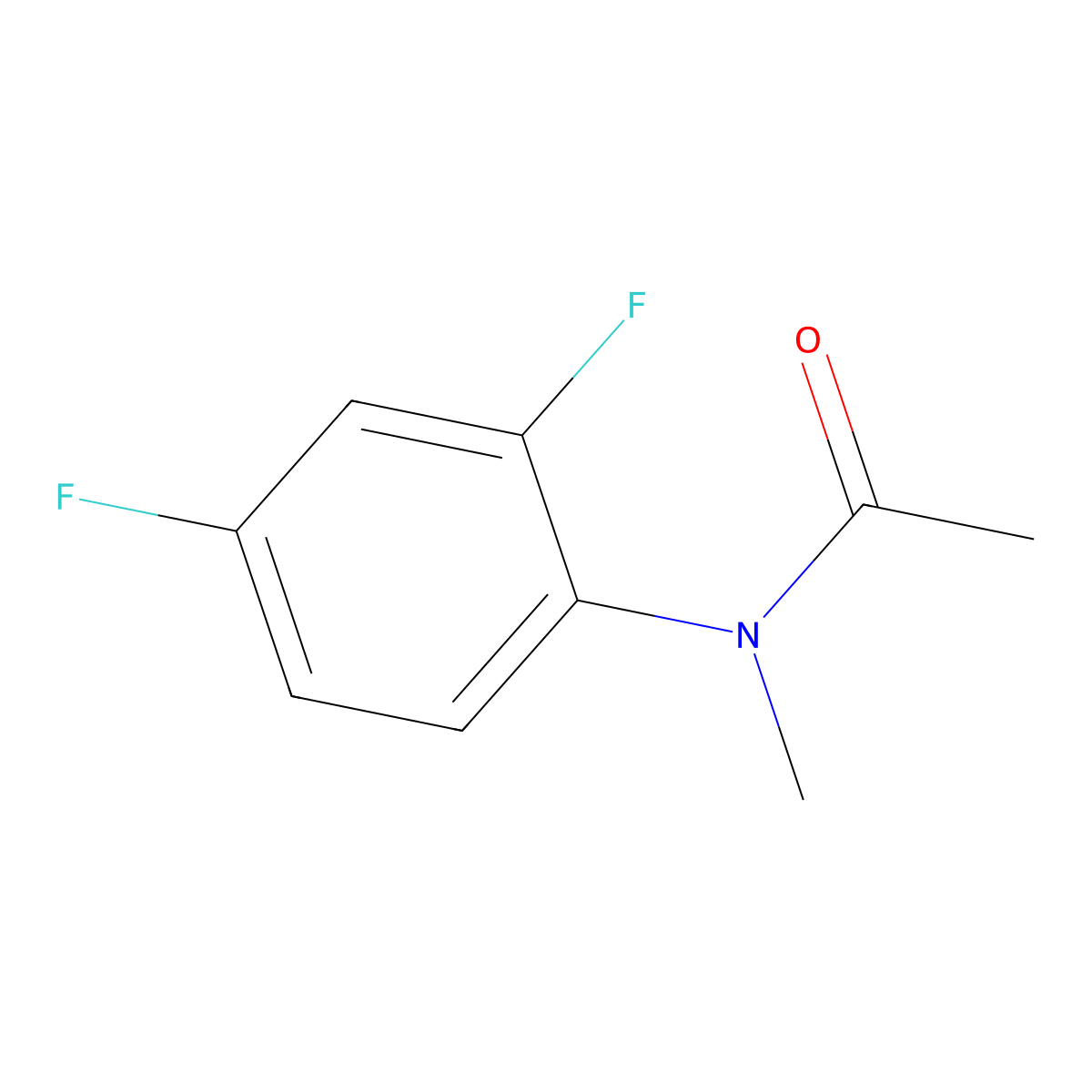 N-(2,4-difluorophenyl)-N-methylacetamide molecular structure, CAS 238403-47-9
