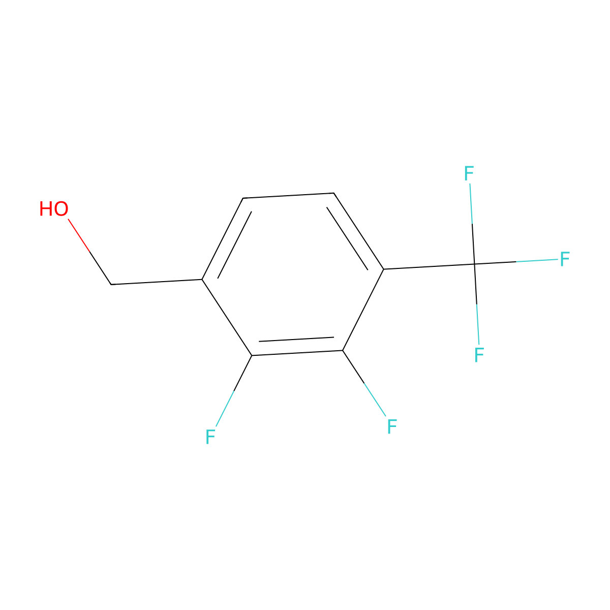 2,3-Difluoro-4-(trifluoromethyl)benzyl alcohol molecular structure, CAS 238403-50-4