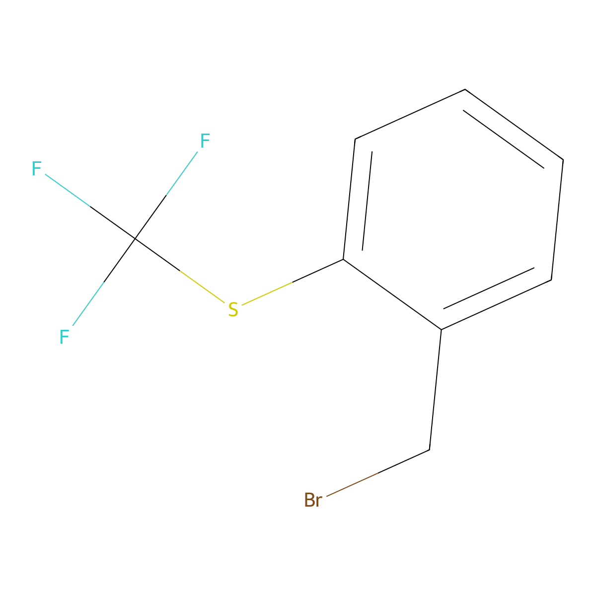 2-((Trifluoromethyl)thio)benzyl bromide molecular structure, CAS 238403-52-6
