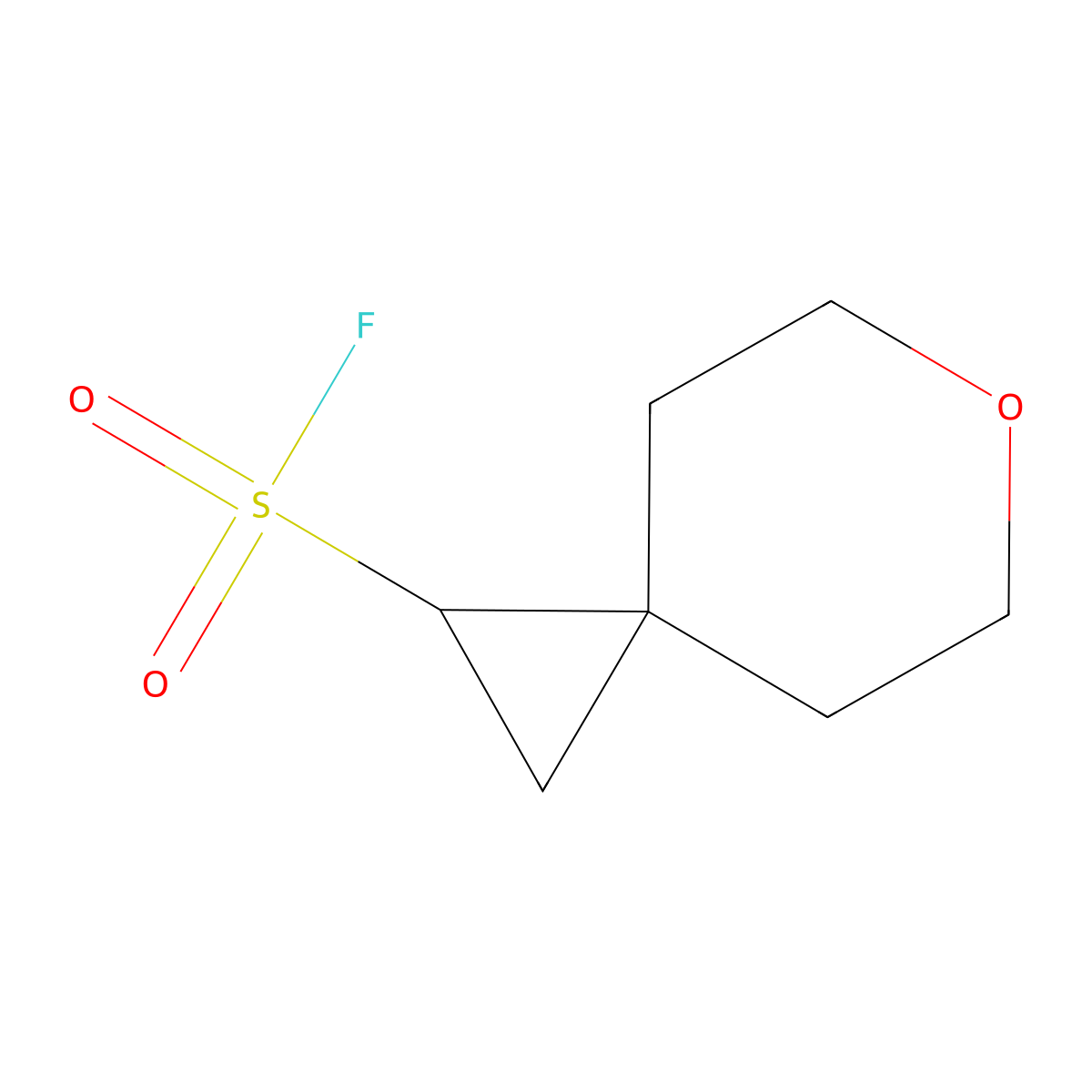 6-Oxaspiro[2.5]octane-1-sulfonyl fluoride molecular structure, CAS 2384030-47-9
