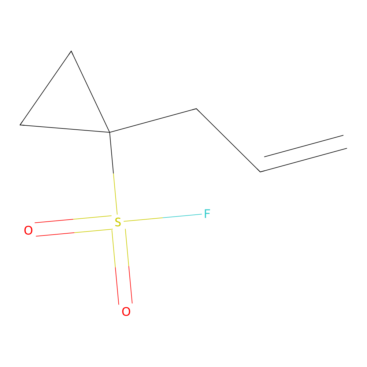 1-(Prop-2-en-1-yl)cyclopropane-1-sulfonyl fluoride molecular structure, CAS 2384099-58-3