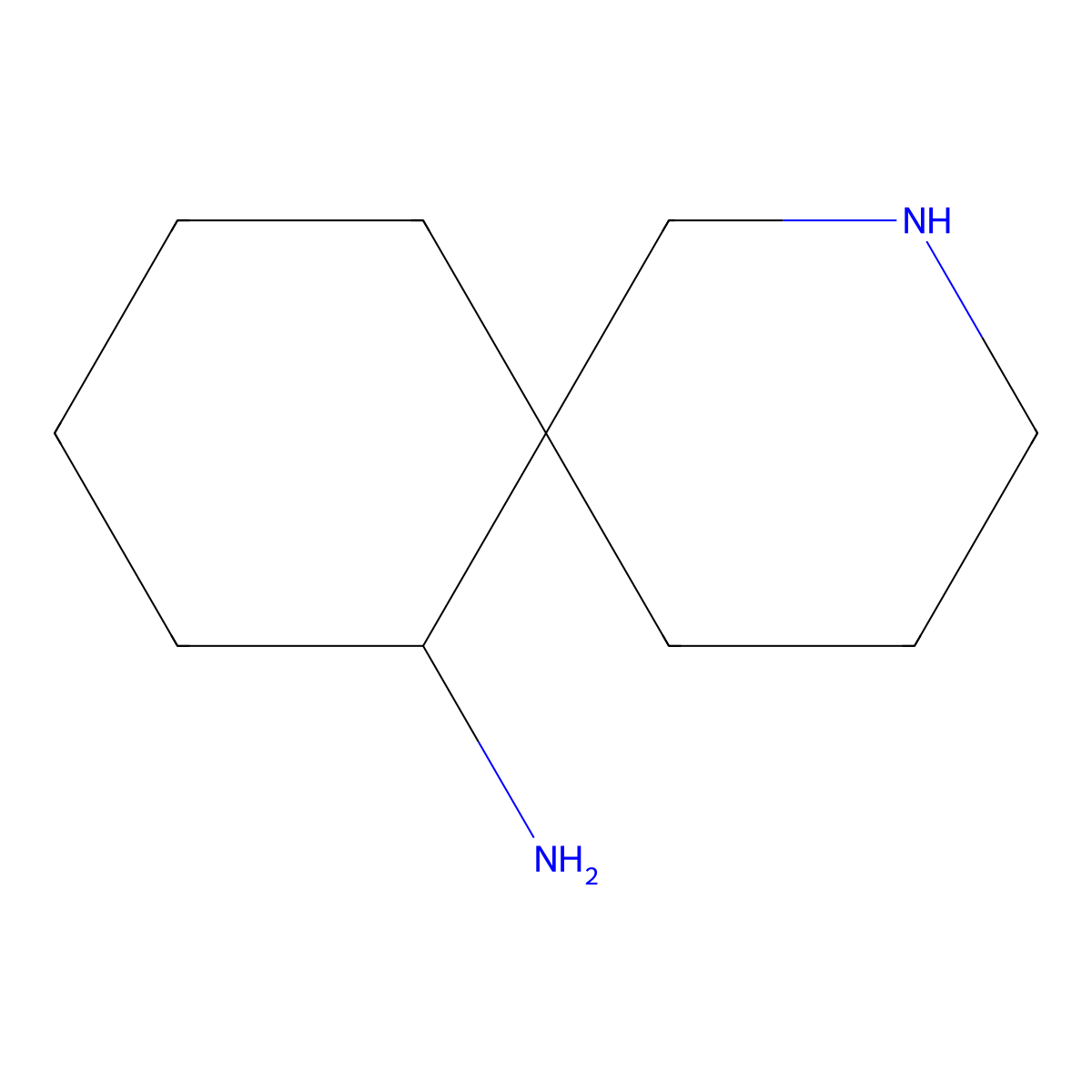 2-Azaspiro[5.5]undecan-7-amine molecular structure, CAS 2384116-57-6