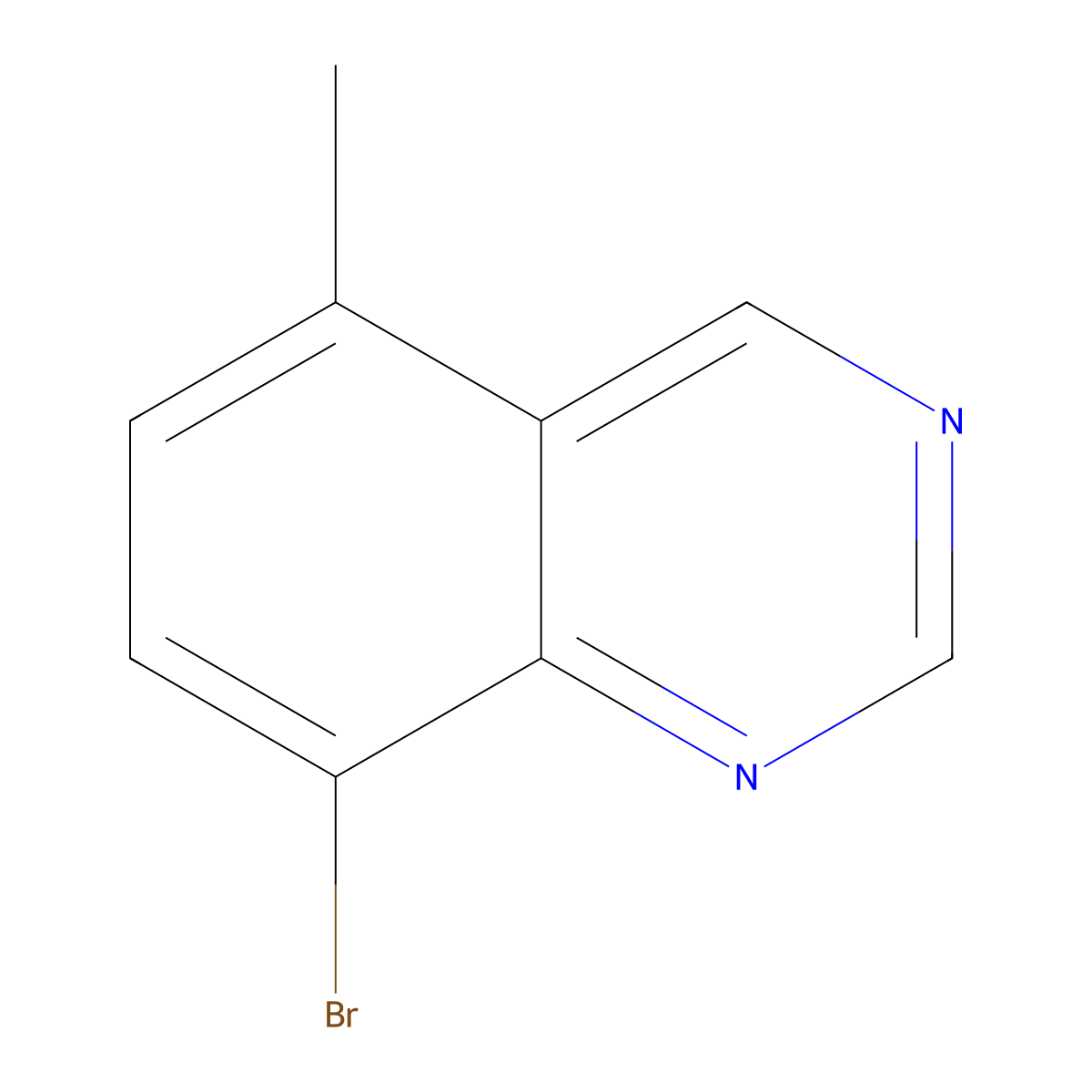 8-Bromo-5-methylquinazoline molecular structure, CAS 2384164-90-1