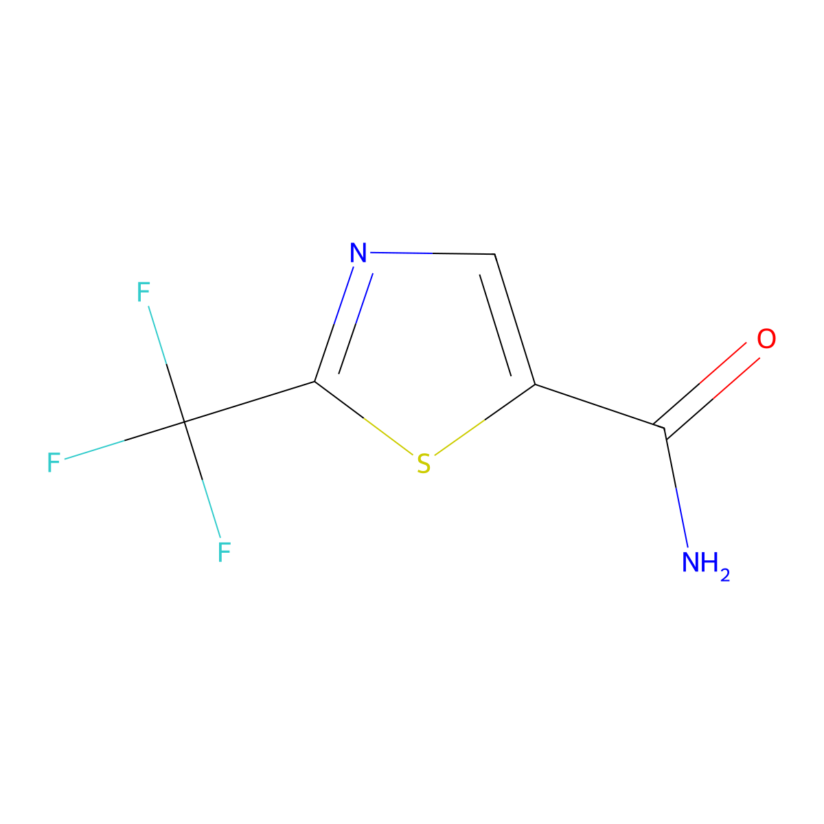 2-(Trifluoromethyl)thiazole-5-carboxamide molecular structure, CAS 2384209-71-4