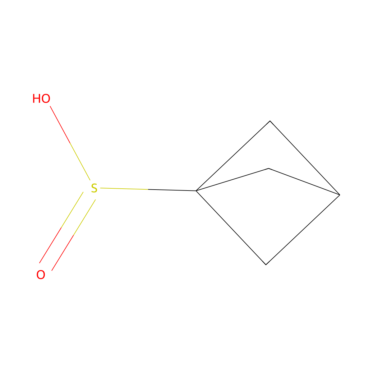 Bicyclo[1.1.1]pentane-1-sulfinic acid molecular structure, CAS 2384220-36-2