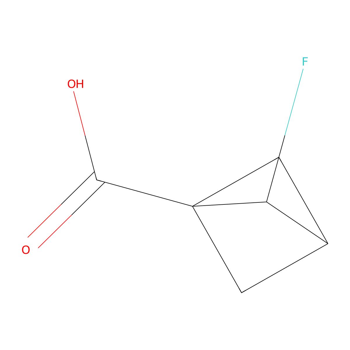 2-Fluorobicyclo[1.1.1]pentane-1-carboxylic acid molecular structure, CAS 2384270-44-2