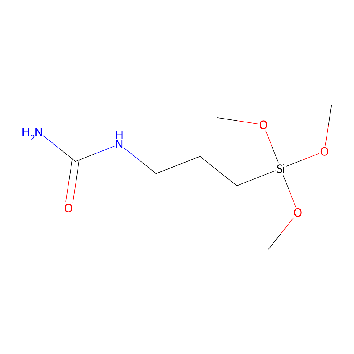 3-Trimethoxysilylpropylurea molecular structure, CAS 23843-64-3
