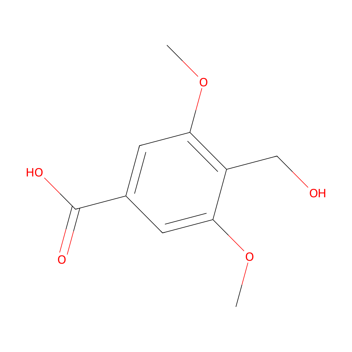 4-(Hydroxymethyl)-3,5-dimethoxybenzoic acid molecular structure, CAS 2384313-35-1