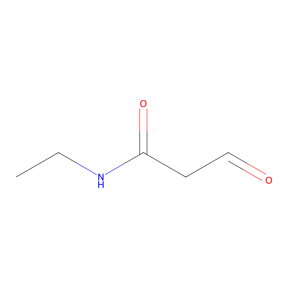 N-ethyl-3-oxopropanamide molecular structure, CAS 2384329-43-3