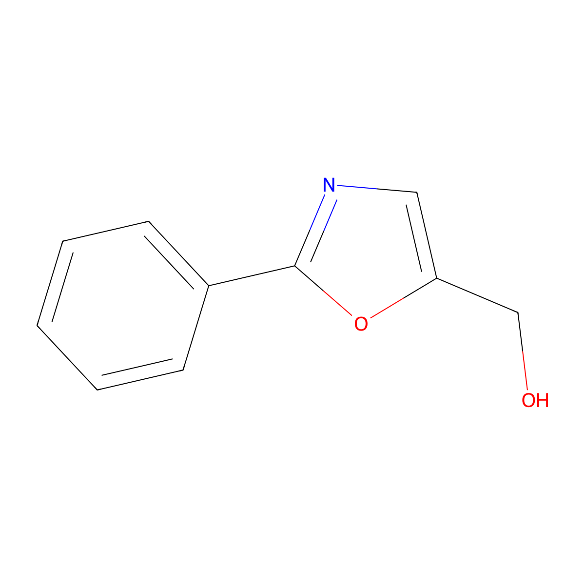(2-Phenyloxazol-5-yl)methanol molecular structure, CAS 238433-75-5