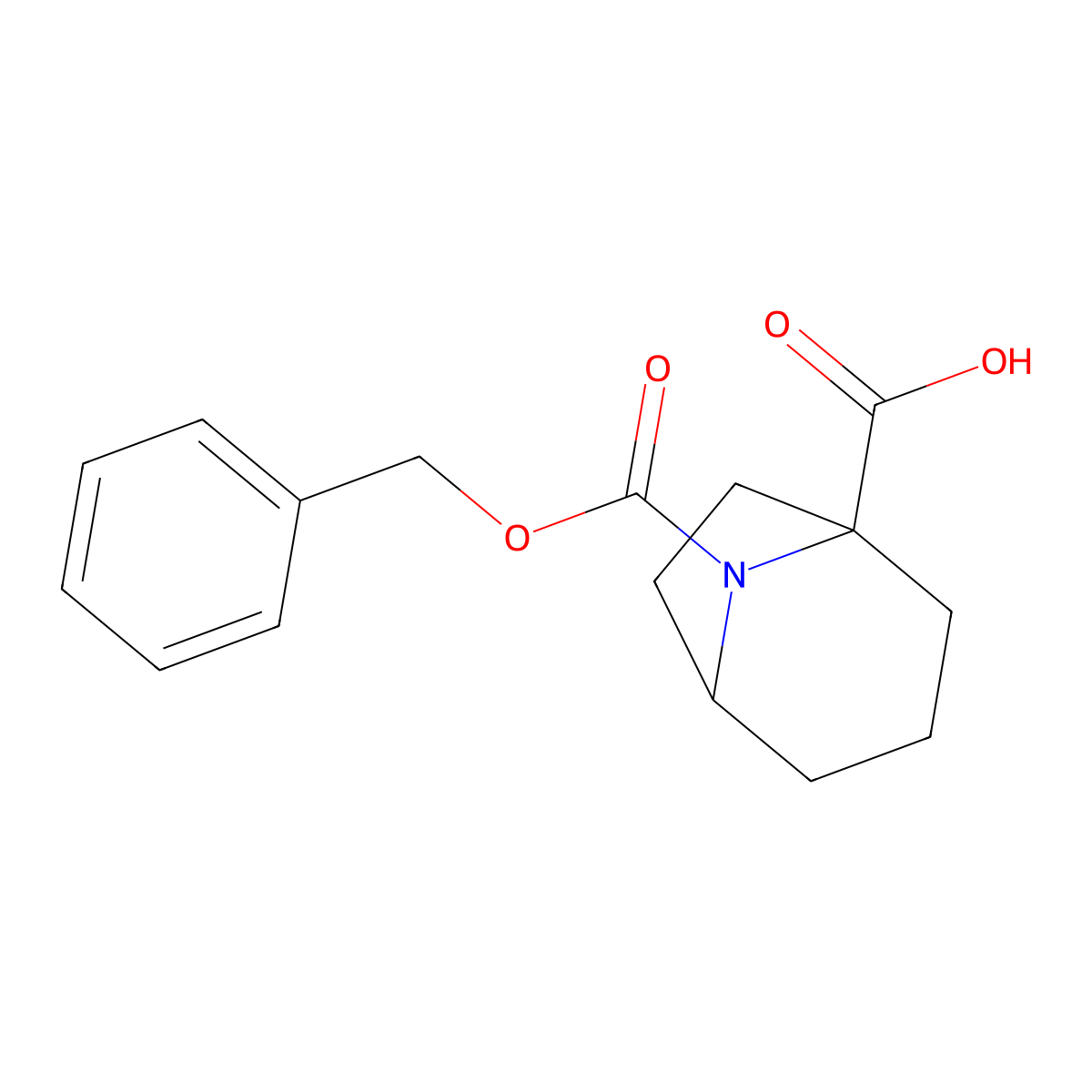 8-[(Benzyloxy)carbonyl]-8-azabicyclo[3.2.1]octane-1-carboxylic acid molecular structure, CAS 2384340-69-4