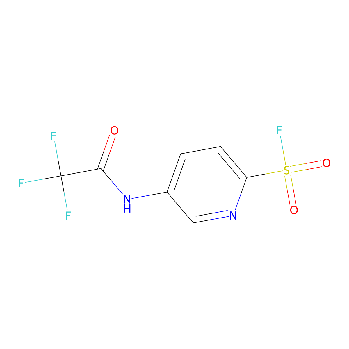 5-(Trifluoroacetamido)pyridine-2-sulfonyl fluoride molecular structure, CAS 2384377-11-9