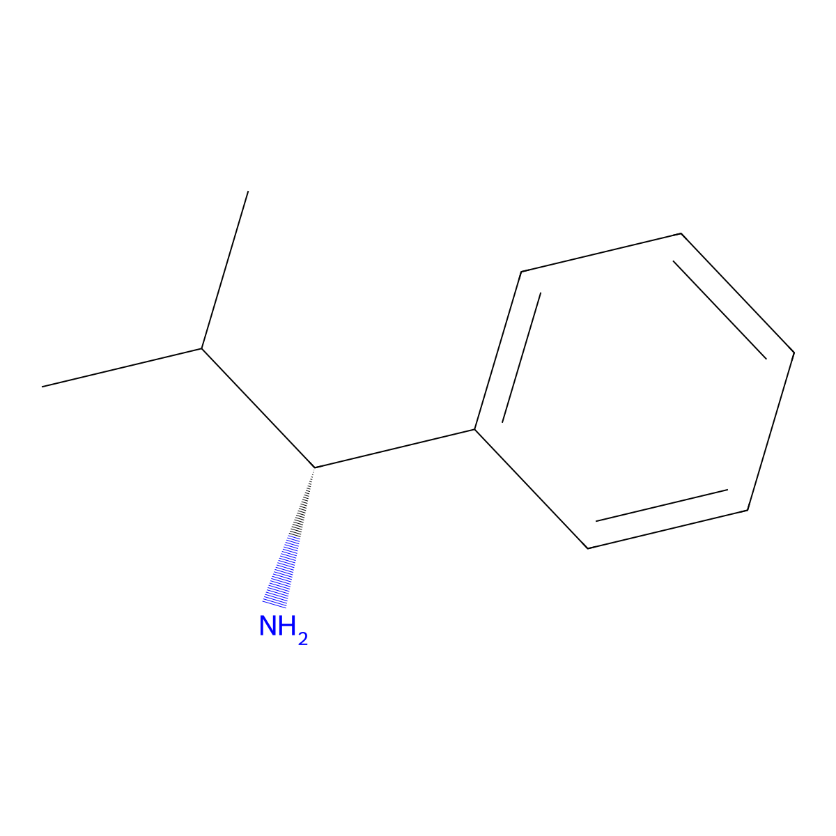(R)-2-Methyl-1-phenylpropan-1-amine molecular structure, CAS 23844-66-8