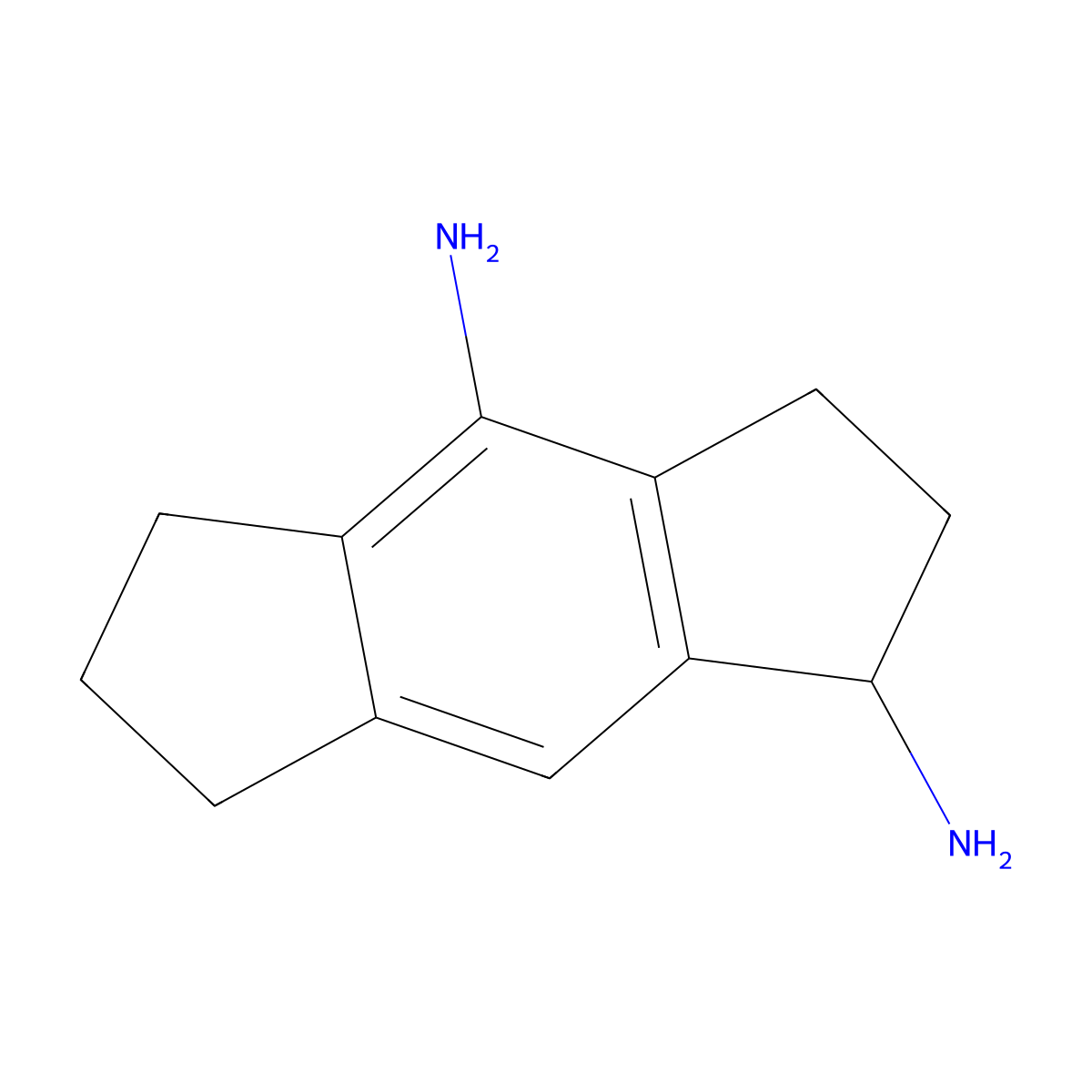 1,2,3,5,6,7-Hexahydro-s-indacene-1,4-diamine molecular structure, CAS 2384438-32-6
