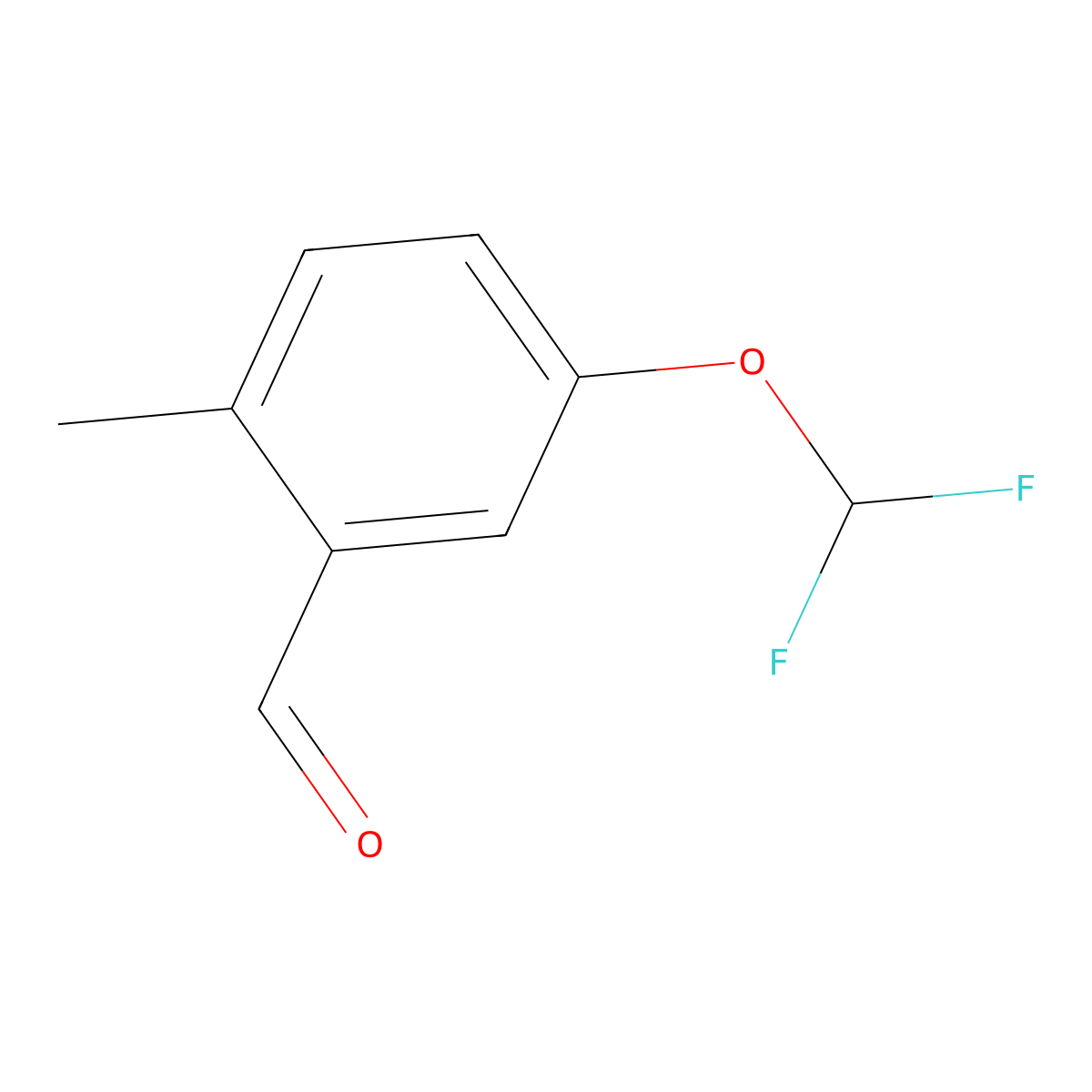 5-(Difluoromethoxy)-2-methylbenZaldehyde molecular structure, CAS 2384449-99-2