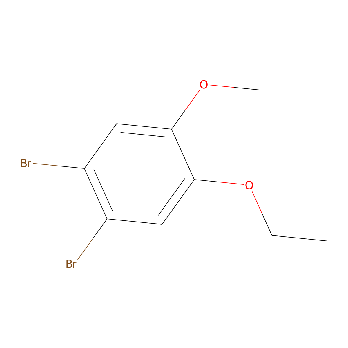 1,2-Dibromo-4-ethoxy-5-methoxybenZene molecular structure, CAS 2384462-08-0