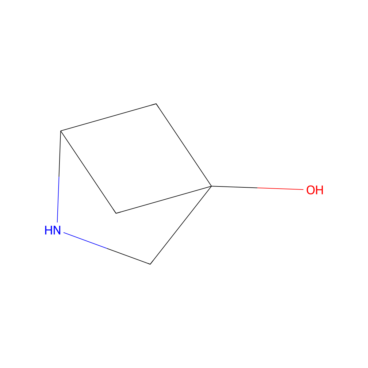 2-Azabicyclo[2.1.1]hexan-4-ol molecular structure, CAS 2384493-58-5
