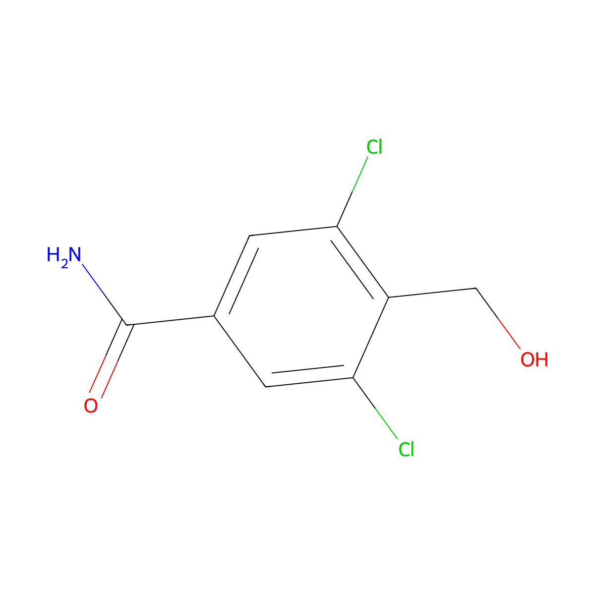 3,5-Dichloro-4-(hydroxymethyl)benzamide molecular structure, CAS 2384505-95-5
