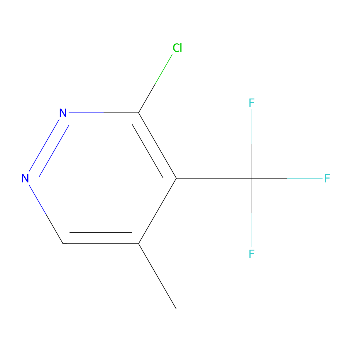 3-Chloro-5-methyl-4-(trifluoromethyl)pyridazine molecular structure, CAS 2384525-87-3
