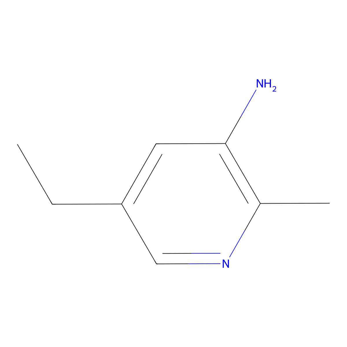 5-Ethyl-2-methylpyridin-3-amine molecular structure, CAS 2384551-35-1
