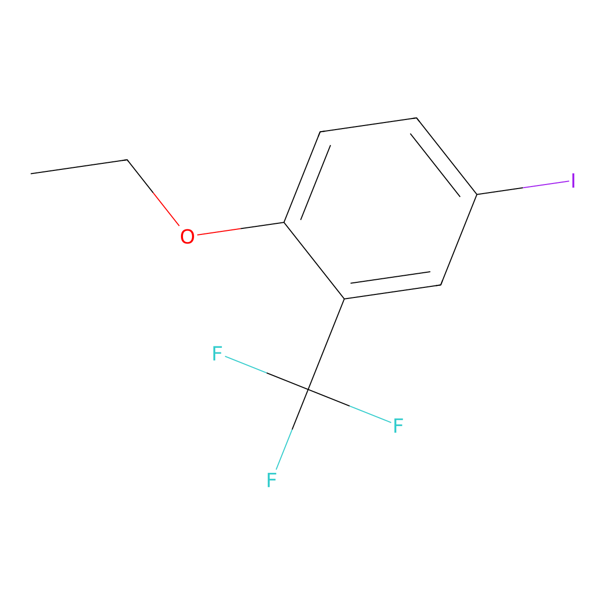 1-Ethoxy-4-iodo-2-(trifluoromethyl)benzene molecular structure, CAS 2384552-50-3