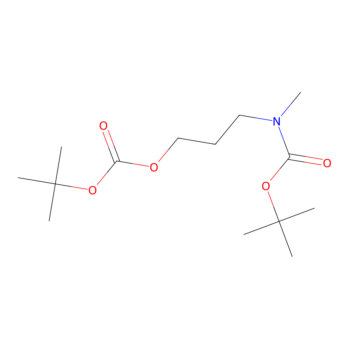 2-{[(3-{[(Tert-butoxy)carbonyl](methyl)aminopropoxy)carbonyl]oxy-2-methylpropane molecular structure, CAS 2384576-73-0