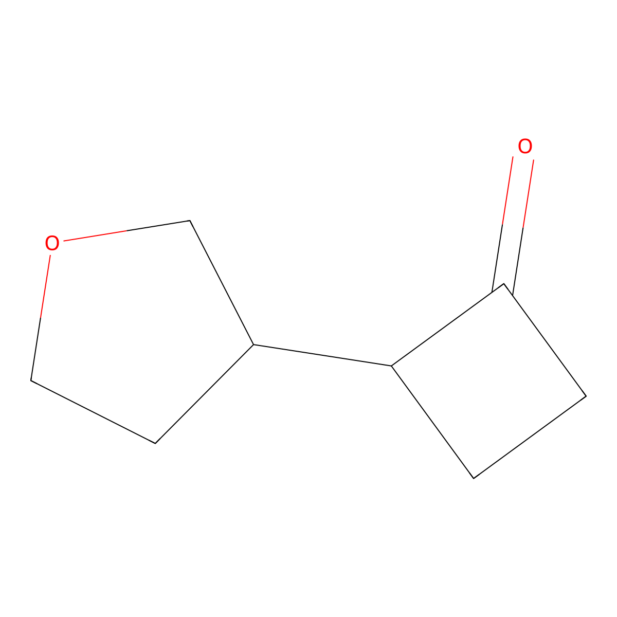 2-(Oxolan-3-yl)cyclobutan-1-one molecular structure, CAS 2384610-66-4