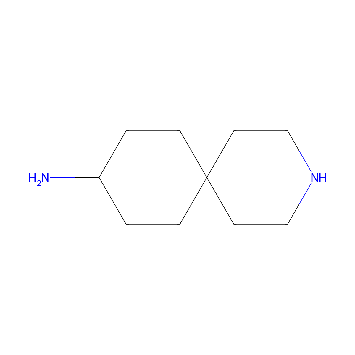 3-Azaspiro[5.5]undecan-9-amine molecular structure, CAS 2384630-51-5