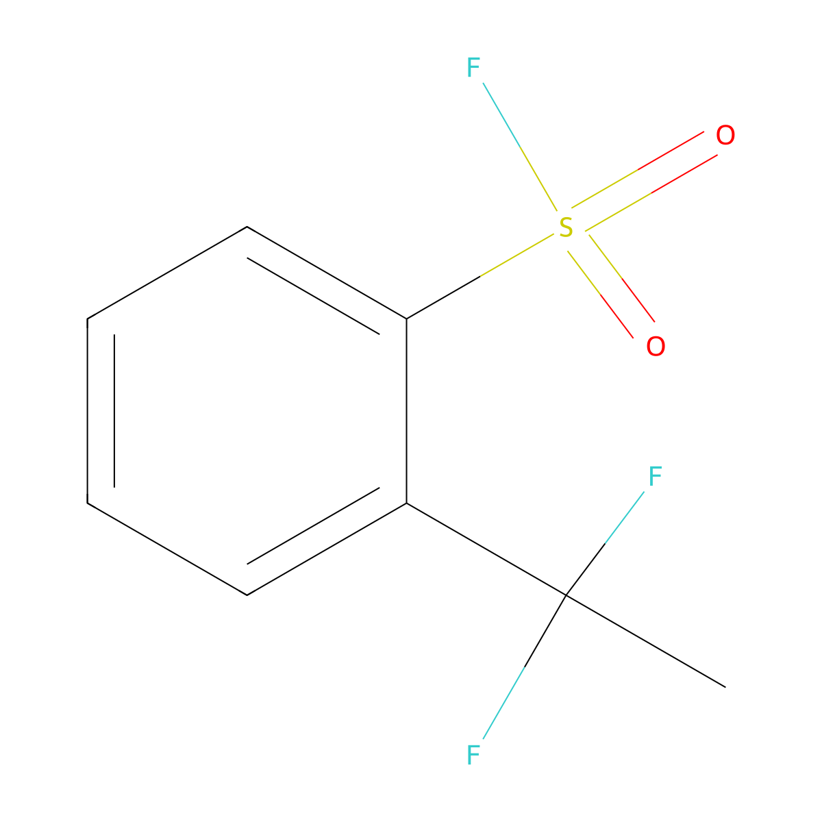 2-(1,1-Difluoroethyl)benzene-1-sulfonyl fluoride molecular structure, CAS 2384644-77-1
