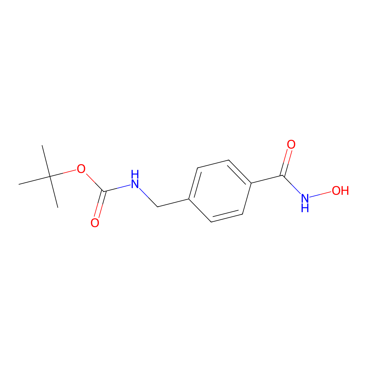 tert-butyl N-{[4-(hydroxycarbamoyl)phenyl]methyl}carbamate molecular structure, CAS 2384648-37-5