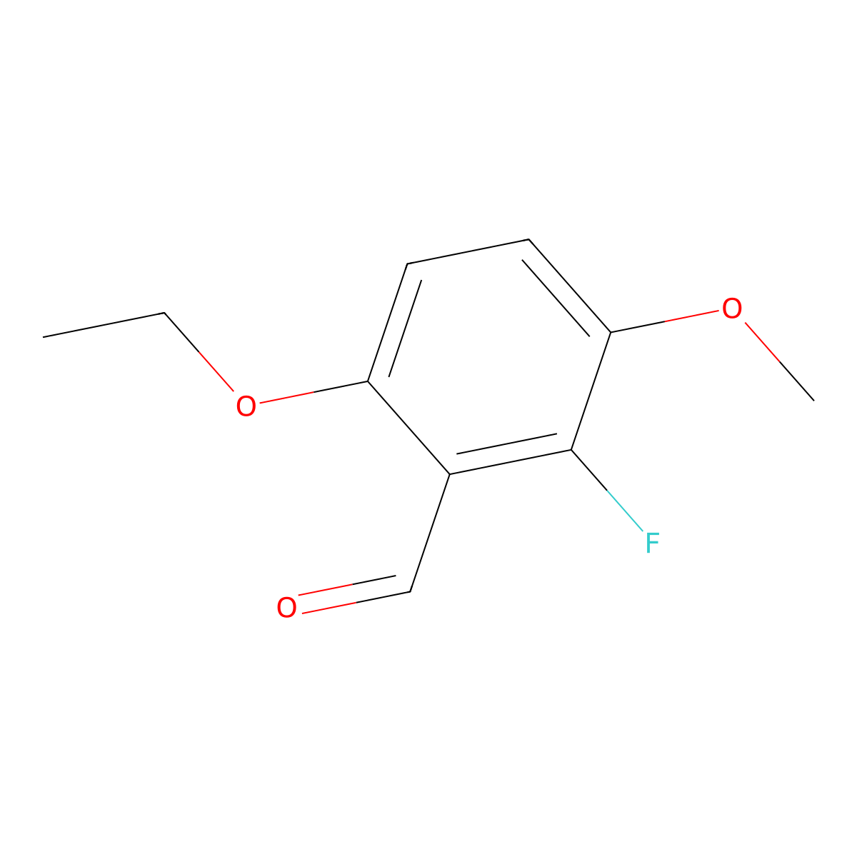 6-Ethoxy-2-fluoro-3-methoxybenzaldehyde molecular structure, CAS 2384662-03-5