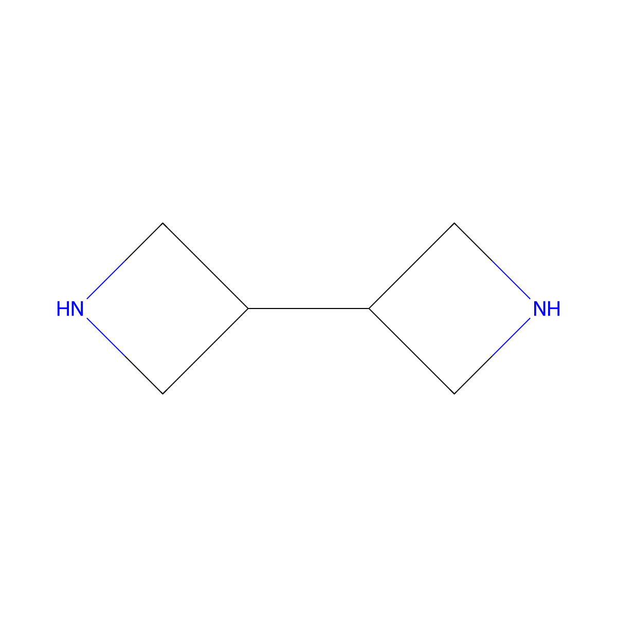 3-(Azetidin-3-yl)azetidine molecular structure, CAS 2384718-07-2