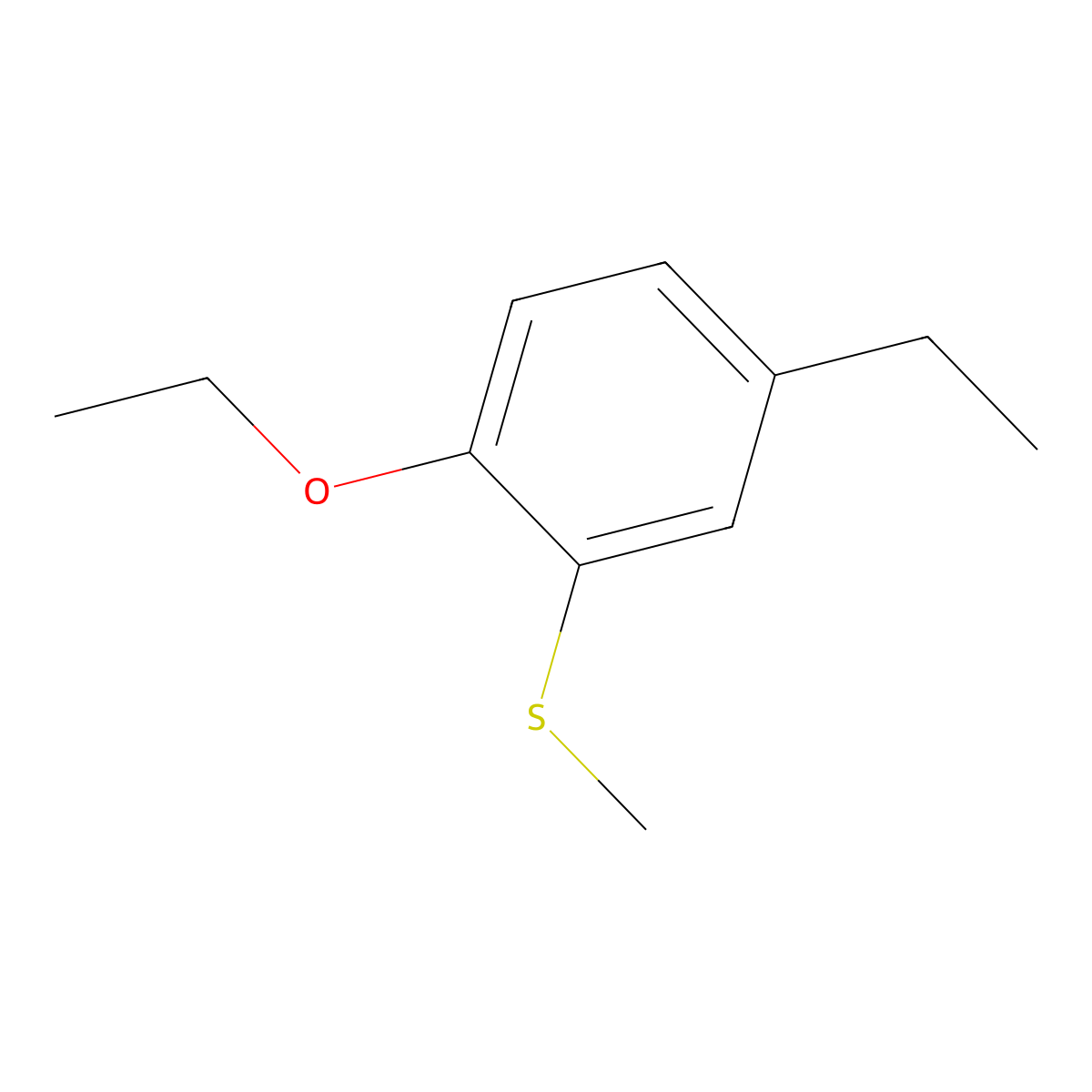 (2-Ethoxy-5-ethylphenyl)(methyl)sulfane molecular structure, CAS 2384731-68-2